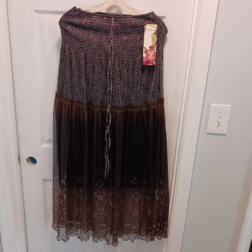 ❌️SOLD❌️ NWT lapis flowy skirt women's small - Picture 1 of 13